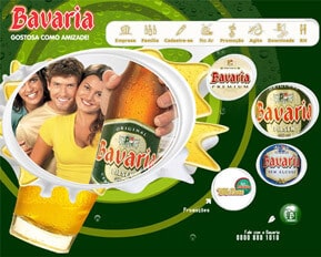 Bavária - Flash, Action Script, Web Design, Animação, Front-End