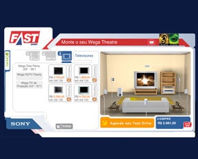 Sony/Fastshop - Flash, Action Script, Design, Animação